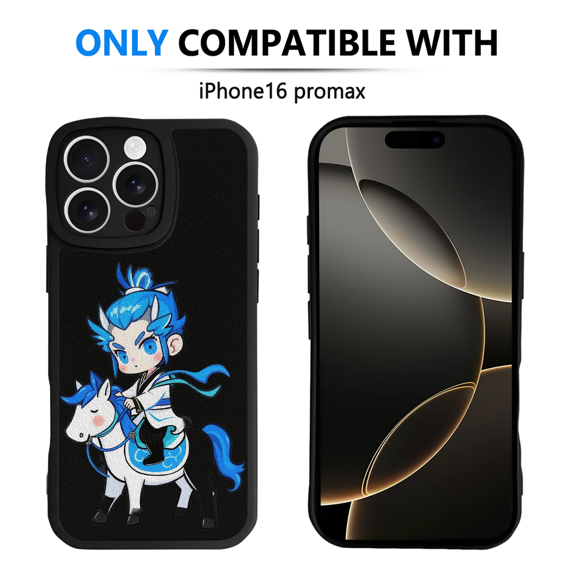 （画像用） Ne Zha 2 ナタ 魔童の大暴れ 【iPhone 16シリーズ対応】シリコンスマホケース（レザー調） 材質：シリコン